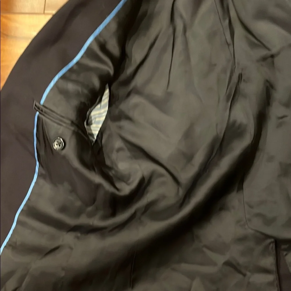 Lord & Taylor Boys Elegant Black Blazer with Gold Buttons Size 8R